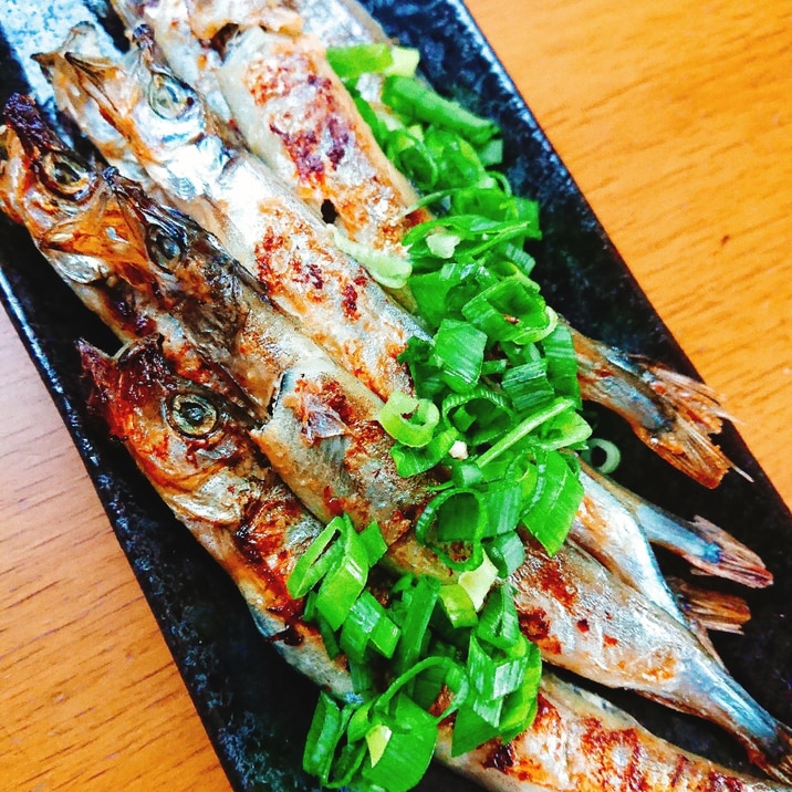 フライパンで焼くししゃものポン酢かけ レシピ 作り方 By じゃが塩 楽天レシピ